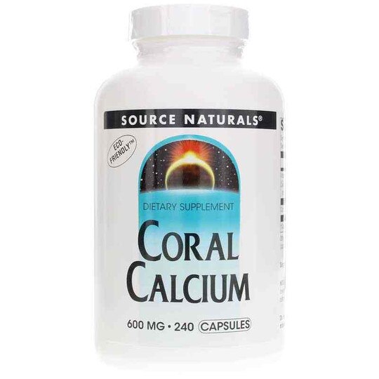Coral Calcium 600 Mg Capsules, Source Naturals